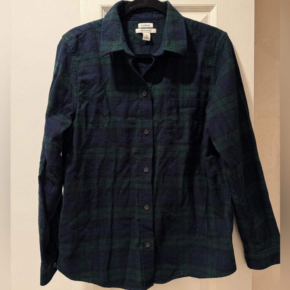 Women’s LLBean Flannel EUC